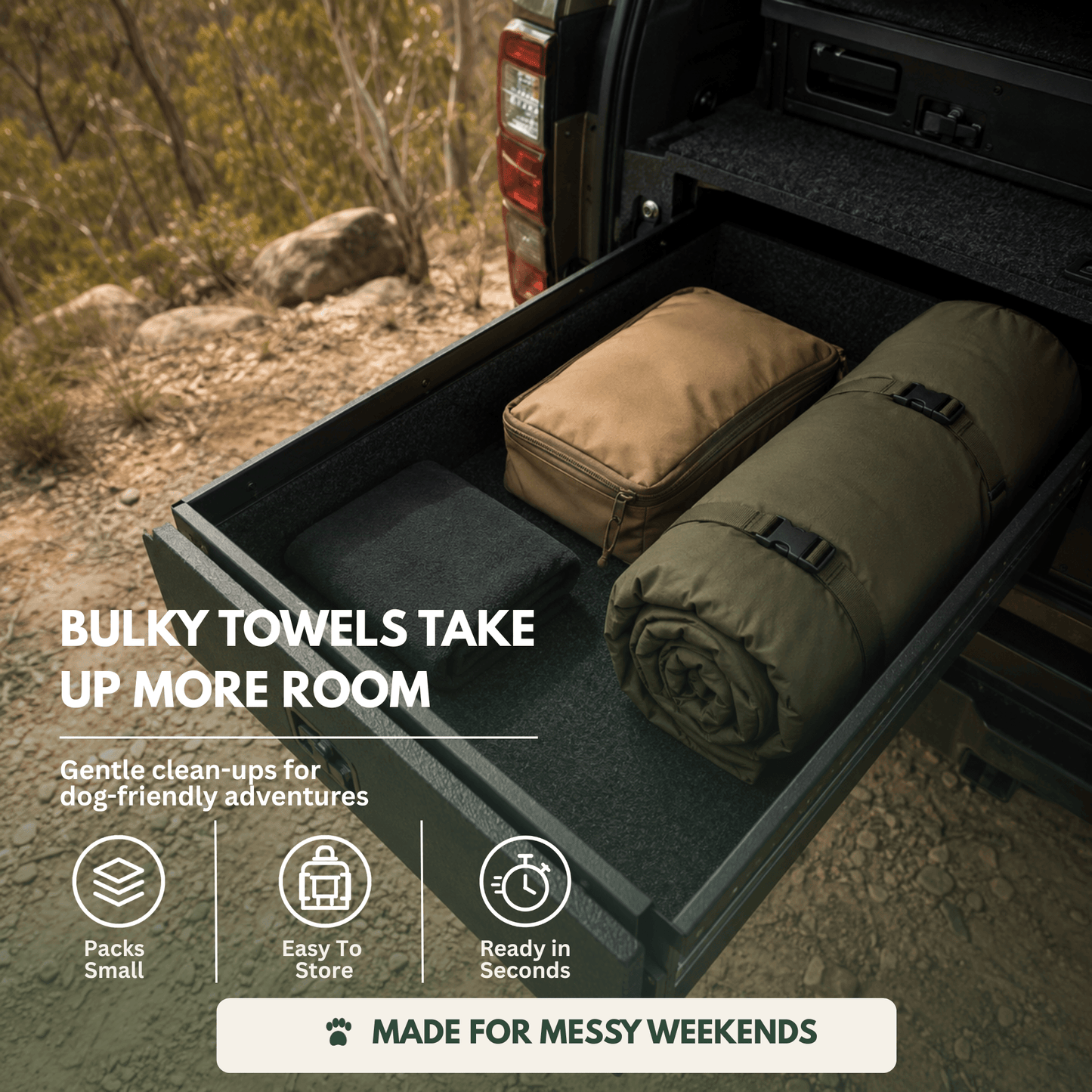 TrailBuilt Quick-Dry Camp Towel