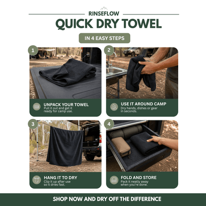 TrailBuilt Quick-Dry Camp Towel
