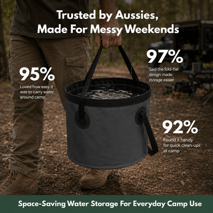 TrailBuilt Fold-Flat Water Bucket