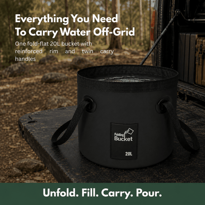 TrailBuilt™ Fold-Flat Water Bucket