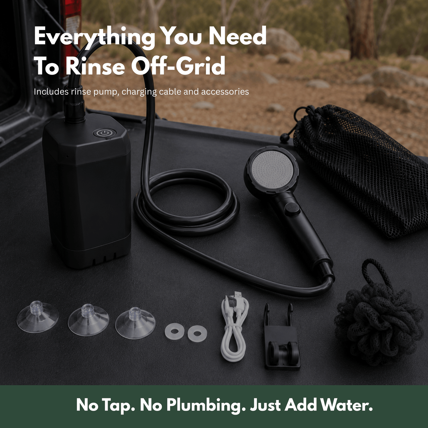 TrailBuilt™ Off-Grid Rinse Pump