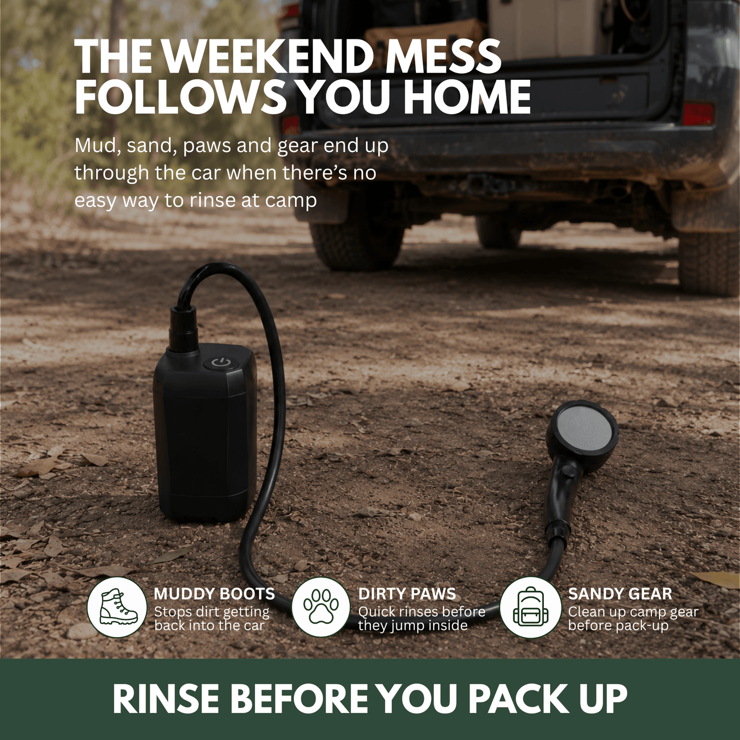 TrailBuilt™ Off-Grid Rinse Pump