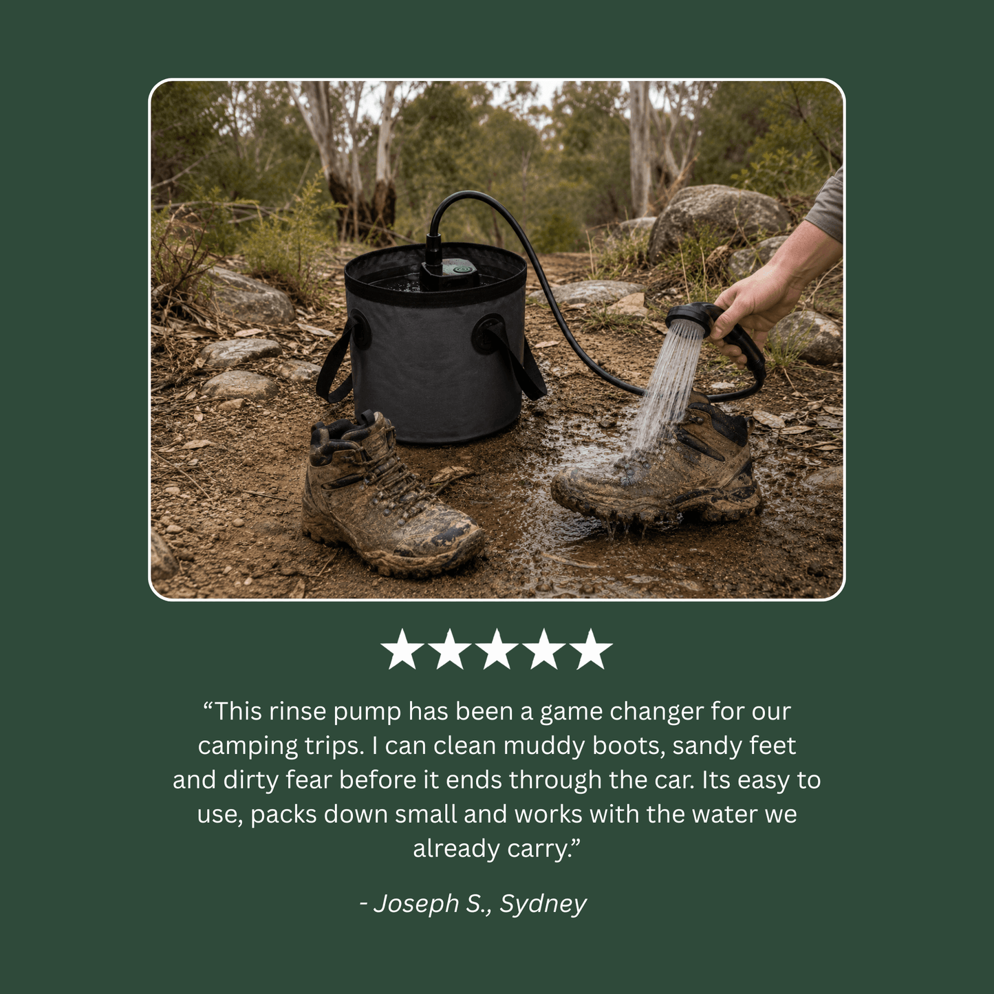 TrailBuilt™ Off-Grid Rinse Pump