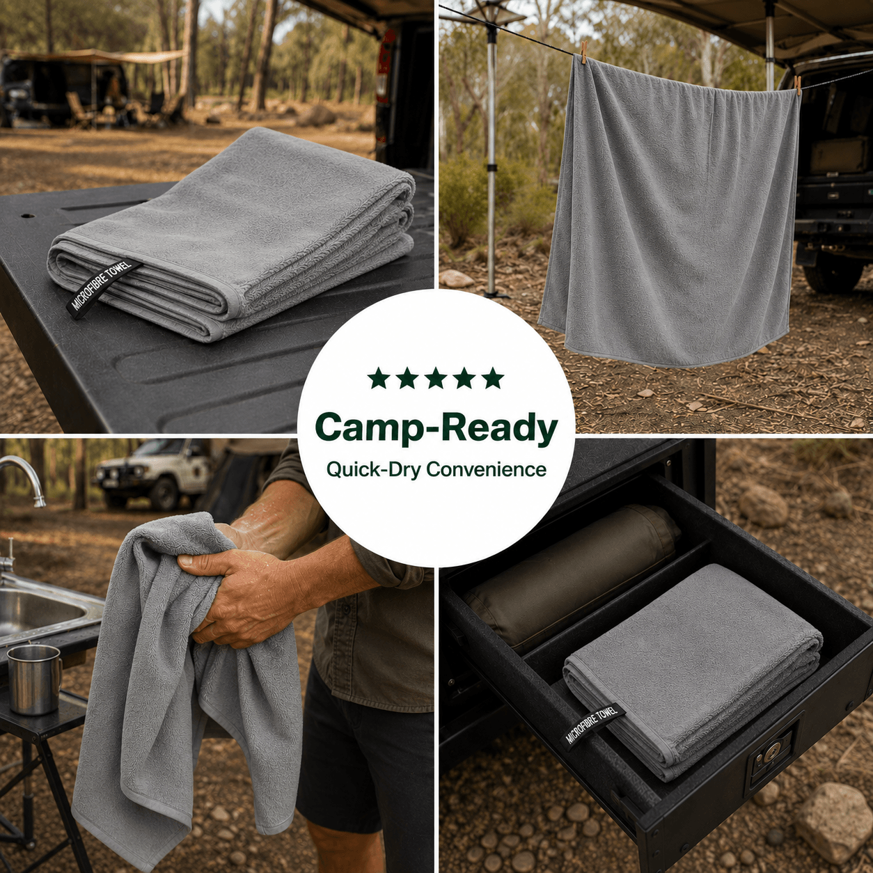 TrailBuilt™ Quick-Dry Camp Towel